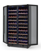 CANTINETTA VINO 2 PORTE - 710 LITRI PER 250 BOTTIGLIE - 2 ZONE REFRIGERATE 5-12 C°/ 12-22 C° - mm 1000x600x1900h