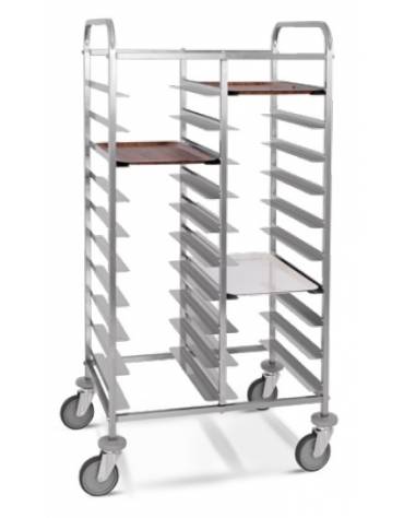 Carrello portavassoi - Portata 10 vassoi  GN - cm 45x60x150h