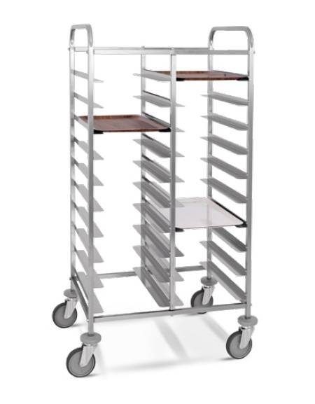 Carrello portavassoi - Portata 10 vassoi  GN - cm 45x60x150h
