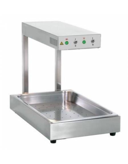 RISCALDATORE INFRAROSSI GN 1/1 - Potenza W1000 - cm 33x56x50