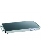 PIASTRA ELETTRICA RISCALDANTE GN 1/1 IN ALLUMINO E VETRO - mm 566x345x40h
