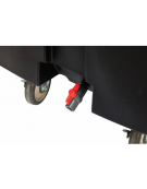 CARRELLO PORTAGHIACCIO IN POLIETILENE E POLIURETANO - Capacità Lt 125 / Kg 57 - mm 610x800x745h