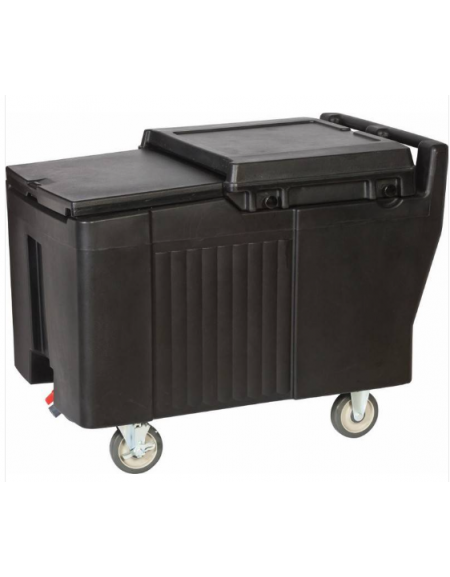 CARRELLO PORTAGHIACCIO IN POLIETILENE E POLIURETANO - Capacità Lt 175 / Kg 80 - mm 610x965x745h