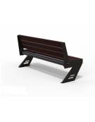 Panchina smart con porte ricarica usb, hotspot wi-fi e sistema audio con bluetooth - cm 240x65x45h