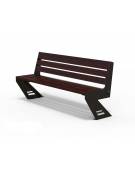 Panchina smart con porte ricarica usb, hotspot wi-fi e sistema audio con bluetooth - cm 240x65x45h