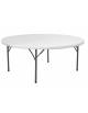 Tavolo da catering tondo pieghevole - Carico massimo 250 Kg., Diametro ⌀1800x(H)740 mm