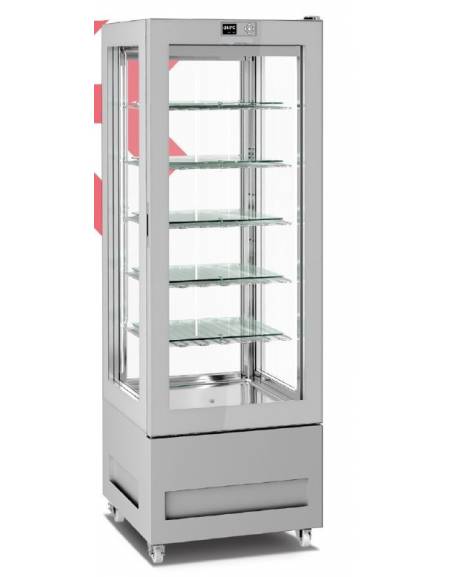 Vetrina refrigerata statica verticale Dimensioni: larghezza mm.675, profondità mm.695, altezza mm.1800.