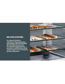 VETRINA GELATERIA DOPPIA VERTICALE STATICA 2 PORTE CON 1 MOTORE CM 118X62X189,5H