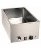 BAGNOMARIA ELETTRICO DA BANCO PER GN 1/1 H MM 150 - CON RUBINETTO SCARICO - mm 590x340x240h