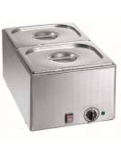 BAGNOMARIA ELETTRICO DA BANCO - CAPACITA' 2xGN1/2 H MM 150 - mm 550x355x295H