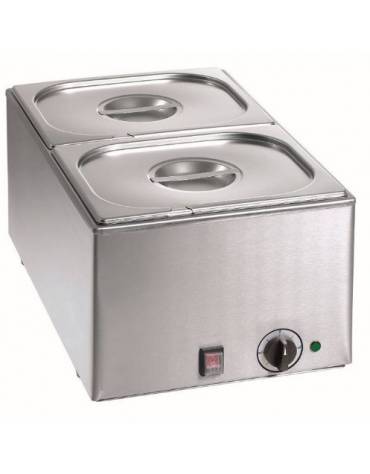 BAGNOMARIA ELETTRICO DA BANCO - CAPACITA' 2xGN1/2 H MM 150 - mm 550x355x295H