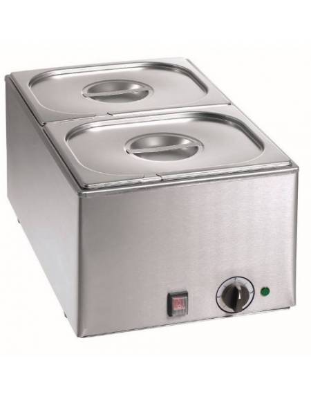 BAGNOMARIA ELETTRICO DA BANCO - CAPACITA' 2xGN1/2 H MM 150 - mm 550x355x295H