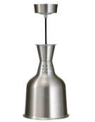 LAMPADA RISCALDANTE CON ALTEZZA FISSA - COLORE ALLUMINIO - Diametro mm 165 - Lunghezza cavo mt 2