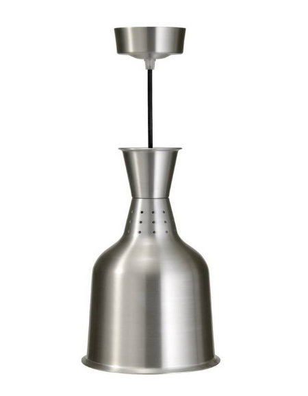 LAMPADA RISCALDANTE CON ALTEZZA FISSA - COLORE ALLUMINIO - Diametro mm 165 - Lunghezza cavo mt 2