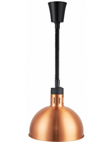PORTA LAMPADA RISCALDANTE CON ALTEZZA REGOLABILE DA 28 A 150 CM - Diametro mm 279 - COLORE RAME
