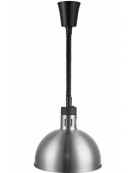 PORTA LAMPADA RISCALDANTE CON ALTEZZA REGOLABILE DA 28 A 150 CM - Diametro mm 279 - COLORE ALLUMINIO