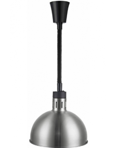 PORTA LAMPADA RISCALDANTE CON ALTEZZA REGOLABILE DA 28 A 150 CM - Diametro mm 279 - COLORE ALLUMINIO