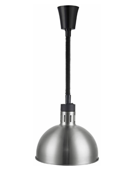 PORTA LAMPADA RISCALDANTE CON ALTEZZA REGOLABILE DA 28 A 150 CM - Diametro mm 279 - COLORE ALLUMINIO
