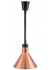 PORTA LAMPADA RISCALDANTE CON ALTEZZA REGOLABILE DA 28 A 150 CM - Diametro mm 267 - COLORE RAME