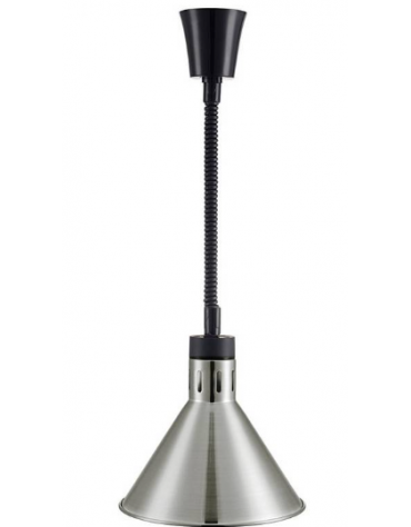 PORTA LAMPADA RISCALDANTE CON ALTEZZA REGOLABILE DA 28 A 150 CM - Diametro mm 267 - COLORE ALLUMINIO