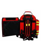 Zaino in poliestere con rivestimento esterno in PVC - Silos 2 - colore rosso - 38 x 24 x h 50 cm