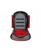 Zaino in poliestere con rivestimento esterno in PVC - Silos 2 - colore rosso - 38 x 24 x h 50 cm