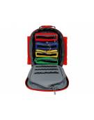 Zaino in poliestere con rivestimento esterno in PVC - Silos 2 - colore rosso - 38 x 24 x h 50 cm