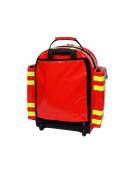 Zaino in poliestere con rivestimento esterno in PVC - Silos 2 - colore rosso - 38 x 24 x h 50 cm
