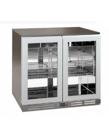 Frigo retrobanco statico con agitatore diaria per bevande - 222 Lt - temperatura 0°C/+10°C - mm 900x530x896h