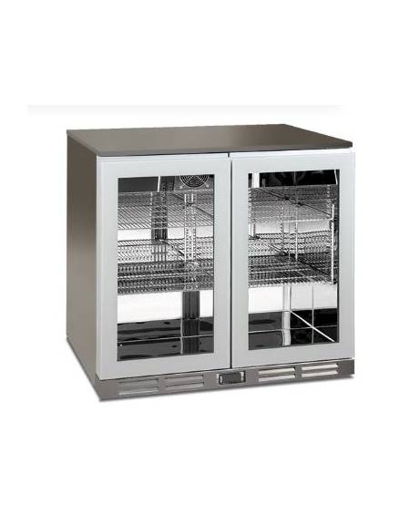 Frigo retrobanco statico con agitatore diaria per bevande - 222 Lt - temperatura 0°C/+10°C - mm 900x530x896h