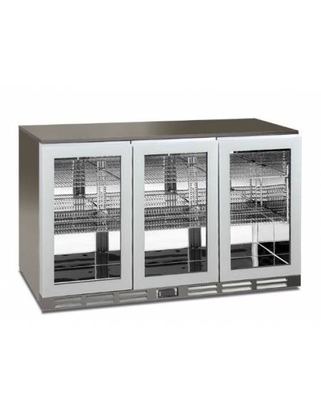 Frigorifero sottobanco orizzontale per bibite 3 porte da cm. 135