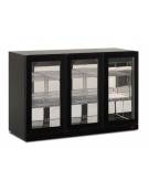 Espositore pensile refrigerato sun-zero 3 porte a battente -Refrigerazione ventilata -2° +10°C - Colore nero - cm 135x56,5x85,2h