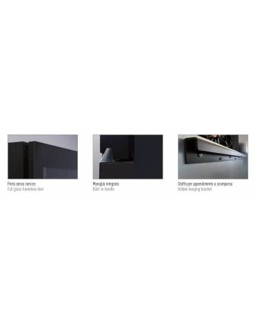 Espositore pensile refrigerato in legno Temp. +5 +8 °C mm L968XP580XH1140