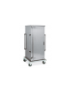 Armadio portateglie coibentato neutro in acciaio inox AISI 304 - portata 12 VASSOI - cm 78x73x191h