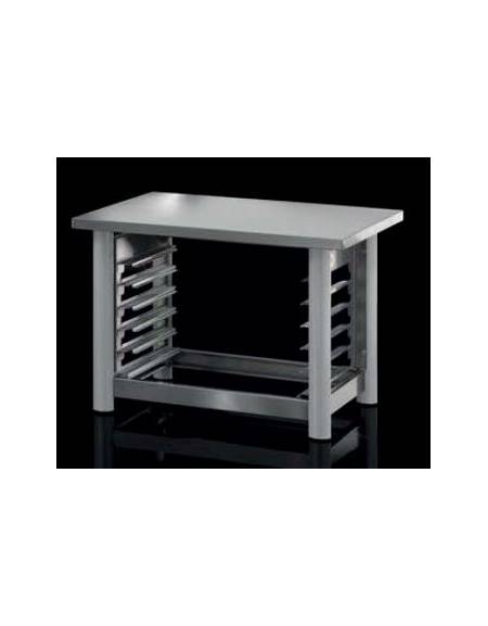 Supporto aperto forno  in acciaio inox  - 15 teglie GN1/1  -  Dimensioni: 92x63x90h