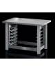 Supporto aperto forno da 10 teglie in acciaio inox con portateglie - Capacità N° 6 teglie GN 1/1 oppure cm 60x40 - Cm 84x77x61h