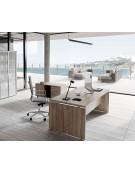 Scrivania direzionale dritta - Colori a scelta - cm 200x90x75h