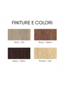 Scrivania direzionale dritta - Colori a scelta - cm 200x90x75h