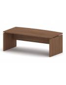 Scrivania direzionale sagomata fianco dritto - Colori a scelta - cm 205x100x75h