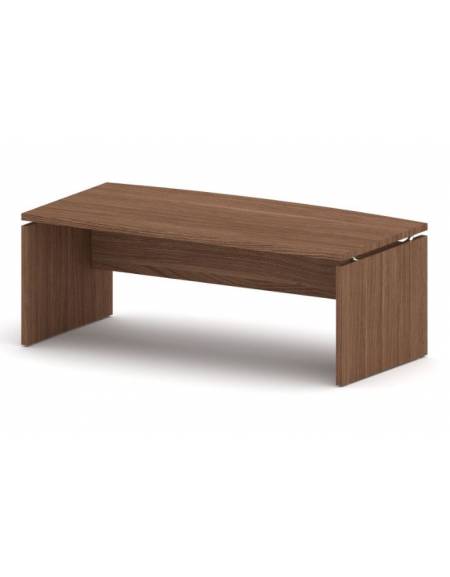 Scrivania direzionale sagomata fianco dritto - Colori a scelta - cm 205x100x75h