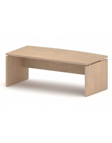 Scrivania direzionale sagomata fianco dritto - Colori a scelta - cm 205x100x75h