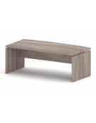 Scrivania direzionale sagomata fianco dritto - Colori a scelta - cm 205x100x75h