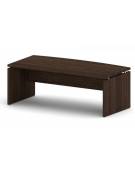 Scrivania direzionale sagomata fianco dritto - Colori a scelta - cm 205x100x75h