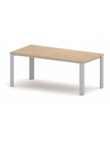 Scrivania direzionale con gambe in metallo verniciato - Colori a scelta - cm 185x90x75h
