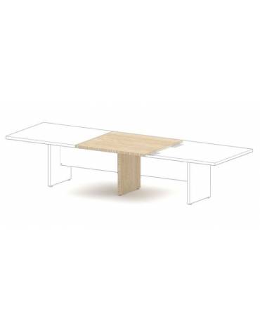 Tavolo riunione direzionale, allungo centrale - cm 120x110x75h