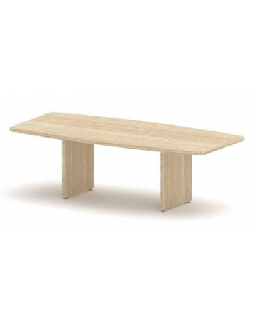 Tavolo riunione direzionale sagomato - cm 240x110x75h