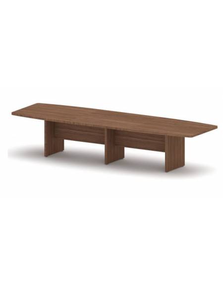 Tavolo riunione direzionale sagomato - Colori a scelta - cm 360x110x75h