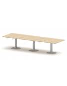 Tavolo riunione direzionale, basamento a calice - Colori a scelta - cm 360x110x75h