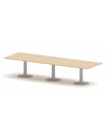 Tavolo riunione direzionale, basamento a calice - Colori a scelta - cm 360x110x75h