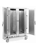 Armadio portateglie coibentato riscaldato- portata 12x2 - 1/1 GN cm  131x73x191h
